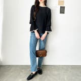 配色パイピングシアーワッシャーブラウス | GeeRA | 詳細画像24 