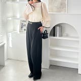 配色パイピングシアーワッシャーブラウス | GeeRA | 詳細画像3 