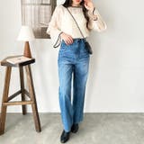 配色パイピングシアーワッシャーブラウス | GeeRA | 詳細画像7 