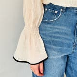 配色パイピングシアーワッシャーブラウス | GeeRA | 詳細画像10 