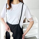 綿100%袖シアー切替シルケットTシャツ | GeeRA | 詳細画像3