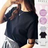 綿100%袖シアー切替シルケットTシャツ | GeeRA | 詳細画像1