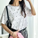 綿100%ドット刺しゅうシルケット半袖Tシャツ | GeeRA | 詳細画像9