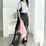 綿100%ドット刺しゅうシルケット半袖Tシャツ | GeeRA | 詳細画像11