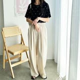 綿100%ドット刺しゅうシルケット半袖Tシャツ | GeeRA | 詳細画像17