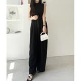 フロントジップハイウエストサロペット | GeeRA | 詳細画像12