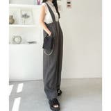 フロントジップハイウエストサロペット | GeeRA | 詳細画像42