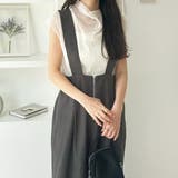 フロントジップハイウエストサロペット | GeeRA | 詳細画像43