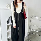 フロントジップハイウエストサロペット | GeeRA | 詳細画像6