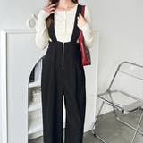 フロントジップハイウエストサロペット | GeeRA | 詳細画像7