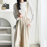 フロントジップハイウエストサロペット | GeeRA | 詳細画像23