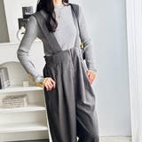 フロントジップハイウエストサロペット | GeeRA | 詳細画像39