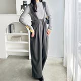 フロントジップハイウエストサロペット | GeeRA | 詳細画像40