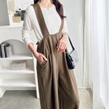 フロントジップハイウエストサロペット | GeeRA | 詳細画像46