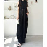 フロントジップハイウエストサロペット | GeeRA | 詳細画像11