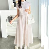 クレリック配色ウエストギャザーシャツワンピース | GeeRA | 詳細画像42