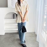 フレアー袖キーネックブラウス | GeeRA | 詳細画像12