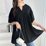 フレアー袖キーネックブラウス | GeeRA | 詳細画像16