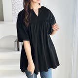 フレアー袖キーネックブラウス | GeeRA | 詳細画像17