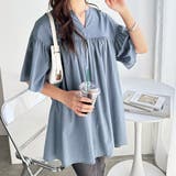 フレアー袖キーネックブラウス | GeeRA | 詳細画像23