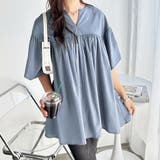 フレアー袖キーネックブラウス | GeeRA | 詳細画像24