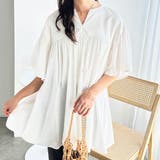 フレアー袖キーネックブラウス | GeeRA | 詳細画像33