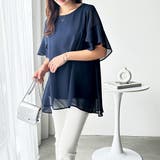 <接触冷感>異素材シフォンレイヤードチュニック | GeeRA | 詳細画像10