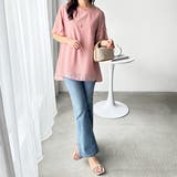 <接触冷感>異素材シフォンレイヤードチュニック | GeeRA | 詳細画像27