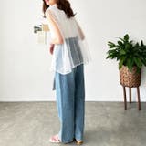 チュールカバーフレンチスリーブカットソー | GeeRA | 詳細画像7 