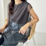 チュールカバーフレンチスリーブカットソー | GeeRA | 詳細画像25 