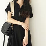 前後2WAYハーフジップフレンチ袖ワンピ | GeeRA | 詳細画像17