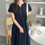 前後2WAYハーフジップフレンチ袖ワンピ | GeeRA | 詳細画像69