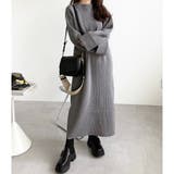 前後２ＷＡＹハーフジップニットワンピース | GeeRA | 詳細画像25 