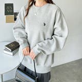 杢グレー | 【Ｕ．Ｓ． ＰＯＬＯ ＡＳＳＮ．】表ピーチ裏起毛スウェット | GeeRA