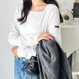 ピスネーム付スクエアネックリブカットソー | GeeRA | 詳細画像5