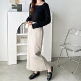 ピスネーム付スクエアネックリブカットソー | GeeRA | 詳細画像12