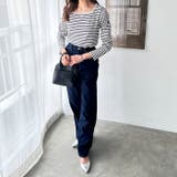 ピスネーム付スクエアネックリブカットソー | GeeRA | 詳細画像14