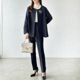 ネイビー | 【２点セット】フレアーラインジャケットセット | GeeRA