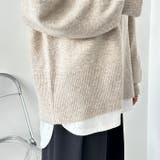 袖ボリュームミックスカラーオーバーニット | GeeRA | 詳細画像11 