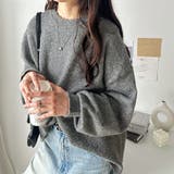 袖ボリュームミックスカラーオーバーニット | GeeRA | 詳細画像26 