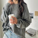 袖ボリュームミックスカラーオーバーニット | GeeRA | 詳細画像27 