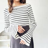 バレエネックフレアースリーブニット | GeeRA | 詳細画像3