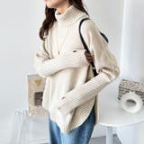 ハイネックラウンドヘム指穴ニット | GeeRA | 詳細画像9 