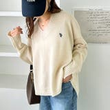 【Ｕ．Ｓ． ＰＯＬＯ ＡＳＳＮ．】Ｖネックニットプルオーバー | GeeRA | 詳細画像4 