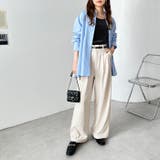 着心地抜群！ハイウエストダブルタックワイドパンツ | GeeRA | 詳細画像37 