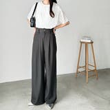 着心地抜群！ハイウエストダブルタックワイドパンツ | GeeRA | 詳細画像28 