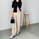 着心地抜群！ハイウエストダブルタックワイドパンツ | GeeRA | 詳細画像32 