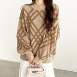 モヘアライクチェック柄ニットプルオーバー | GeeRA | 詳細画像3 