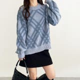 モヘアライクチェック柄ニットプルオーバー | GeeRA | 詳細画像26 