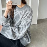 モヘアライクチェック柄ニットプルオーバー | GeeRA | 詳細画像18 